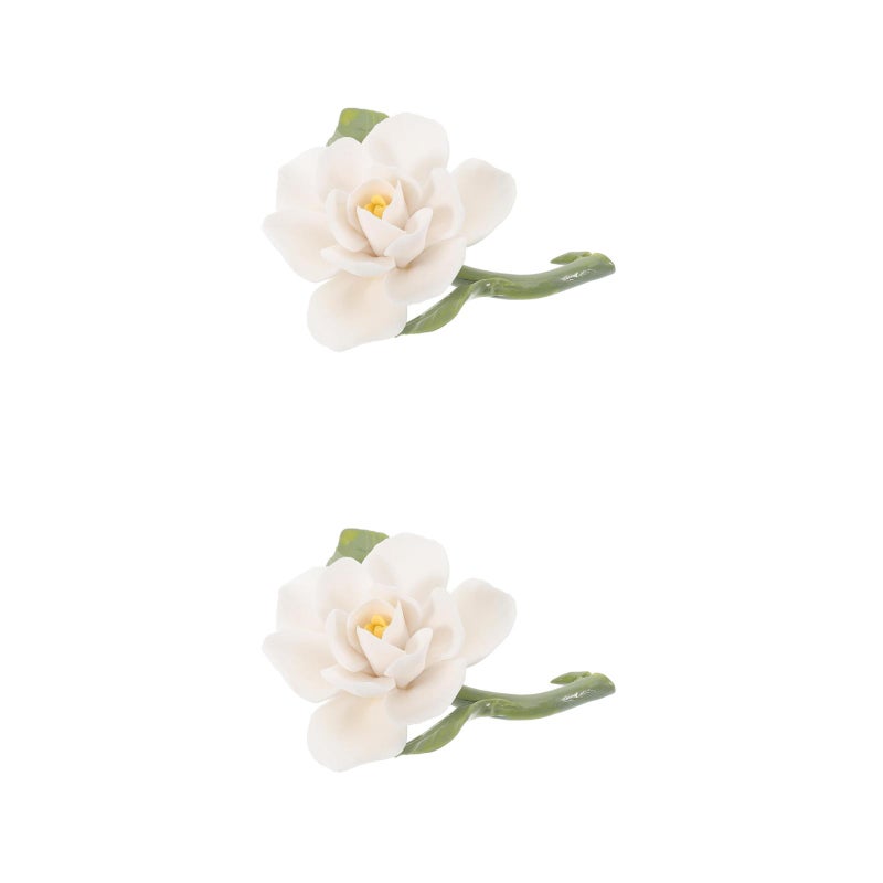 🌱 حامل مبخرة زهور سيراميك لمراسم الشاي ٢ قطع بألوان متنوعة - Image 1