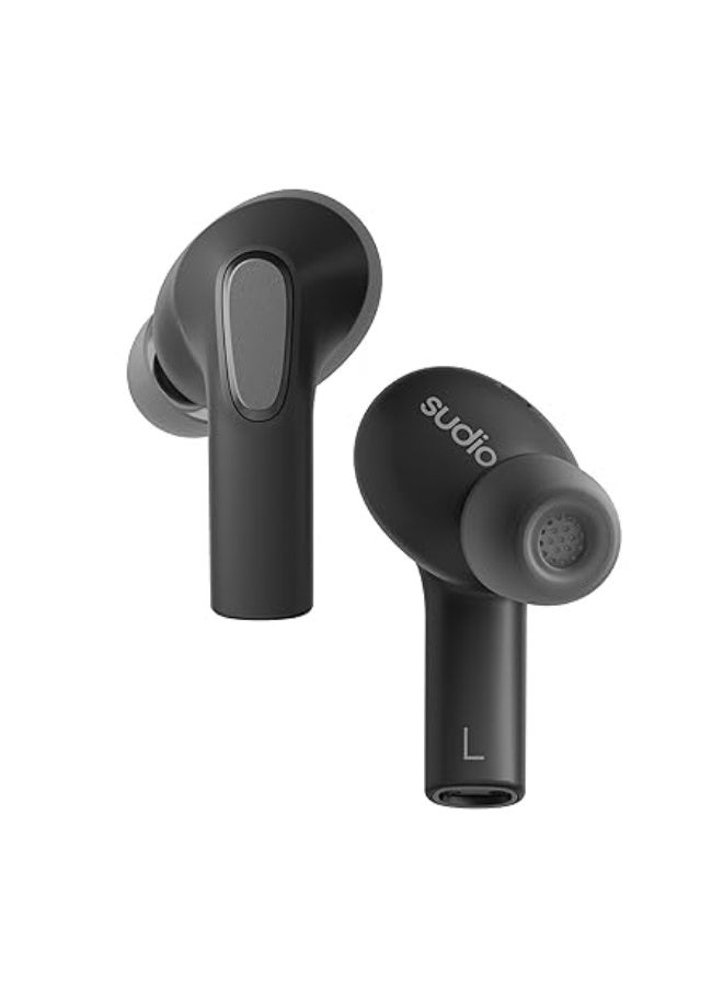 Sudio E3 Wireless Earbuds with Bluetooth 5.3, Hybrid ANC, Microphone, Codec AAC, 30h Playtime, Wireless and USB Type-C Charging, Sweat and Splash Resistant - Image 1