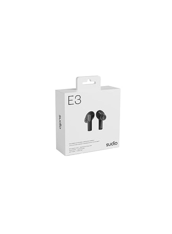 Sudio E3 Wireless Earbuds with Bluetooth 5.3, Hybrid ANC, Microphone, Codec AAC, 30h Playtime, Wireless and USB Type-C Charging, Sweat and Splash Resistant - Image 4