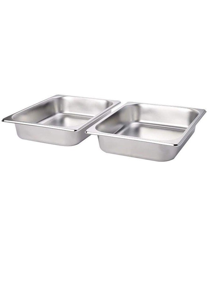 إن كي أكس طبق الغضب من الفولاذ المقاوم للصدأ مع غطاء فضي 9 لتر - Image 2