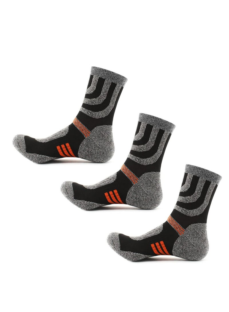 KASTWAVE 3 Pairs Anti Slip Football Sport Socks Breathable Anti Blister Grip Socks Men Women Non Slip Trainer Socks Cushion Athletic Soccer Socks for Basketball Hiking Walking Running Rugby  - Image 1