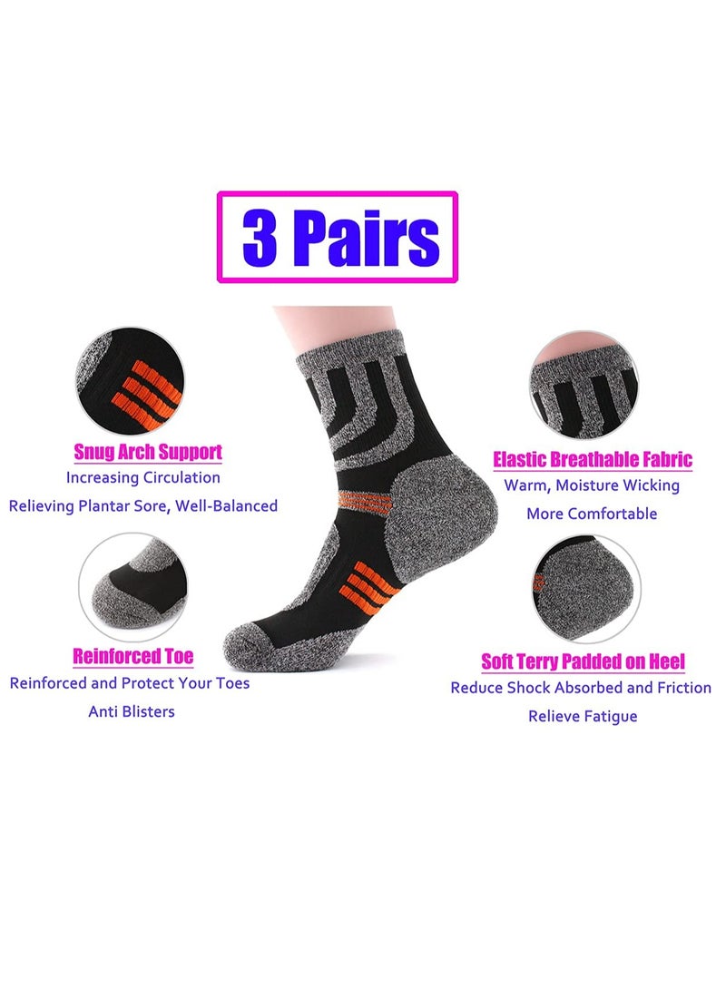 KASTWAVE 3 Pairs Anti Slip Football Sport Socks Breathable Anti Blister Grip Socks Men Women Non Slip Trainer Socks Cushion Athletic Soccer Socks for Basketball Hiking Walking Running Rugby  - Image 2