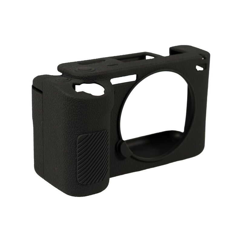 STSEETOP Camera Case for Sony ZV-E1 - Protective Silicone DSLR Skin Cover, Detachable Cage, Shockproof, Dustproof (Black) - Image 3
