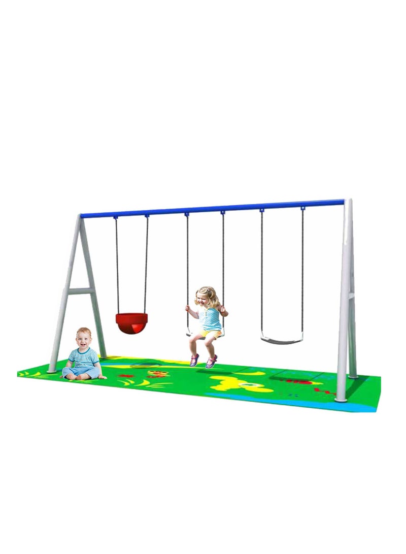 MYTS Metal Playground Swing Set: Outdoor Fun for Kids - Image 1