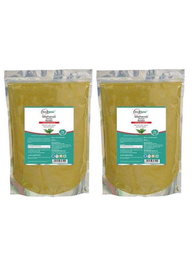 Way2Herbal Mehandi Powder 1 Kg Value Pack Of 2 - Image 1