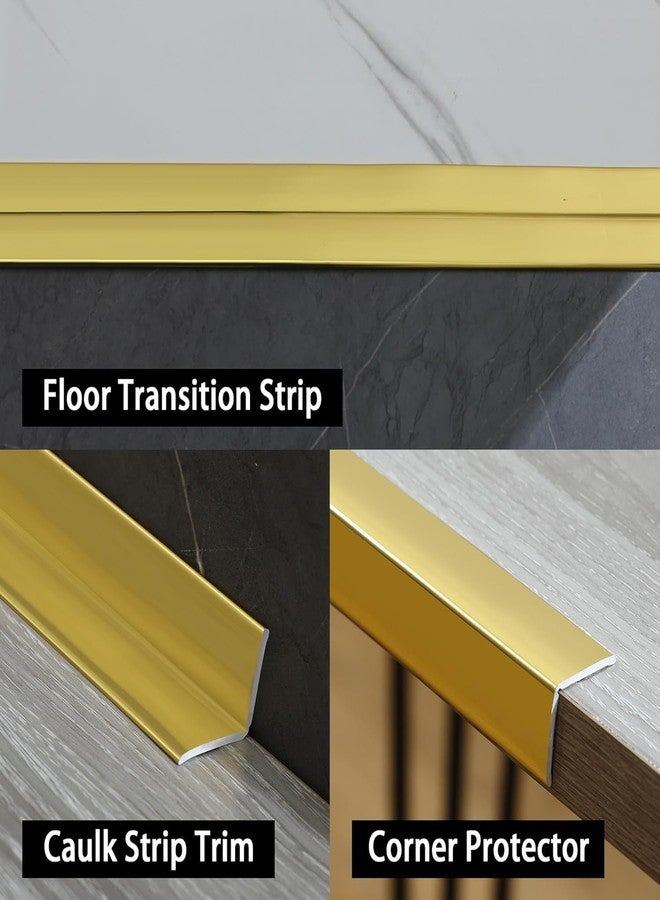 Drofail PVC Flexible Molding Trim Baby Edges Peel and Stick Corners Trim Protector Decorative Wall Guards Strips (Gold Color) (5, Gold, 3 Meter) - Image 3