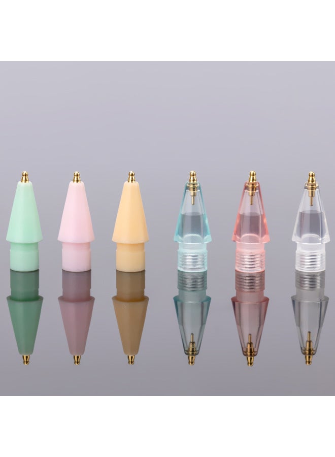 Loquat Thin Gourd Head Wear-resistant Modified Metal Nib For ApplePencil Stylus Paper Film Pen Head-Color:【glacier Blue-fine Gourd Nib】 Apple  - Image 5