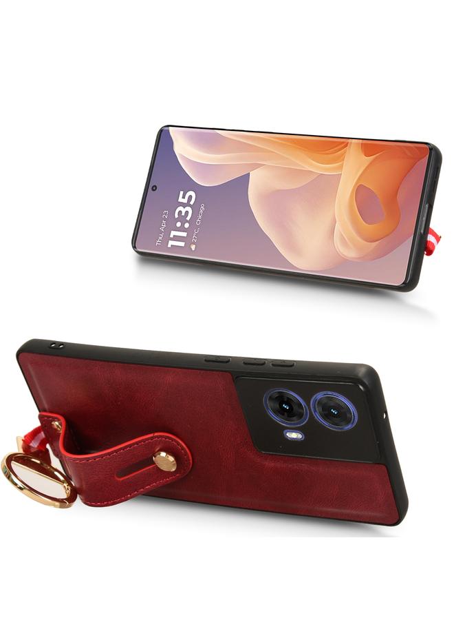 S-TOP Case For Motorola Moto G85 5G Wristband Leather Back Phone Case - Image 5