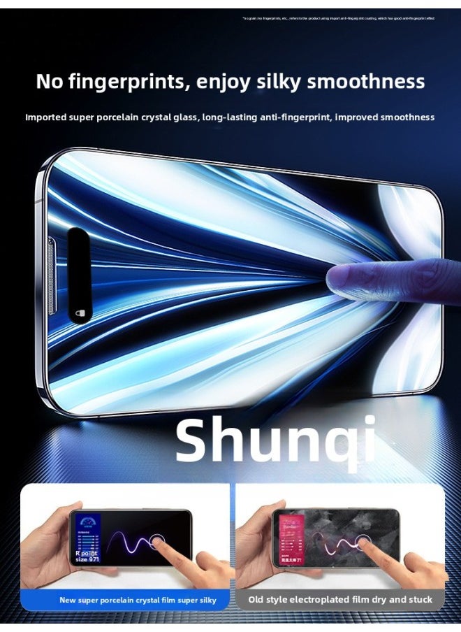 Generic - [Fingerprint-free] Applicable To For Iphone15 Tempered Film For Iphone13/14 Mobile Phone 11promax Anti-peep 12 Full Screen X-Colour:[explosion-proof Ultra-clear Film♦Pack Of 2】20 Times Stronger Anti-fingerprint♦Damage Compensation Guaranteed-Size:For Iphone 15 Plus - Image 1