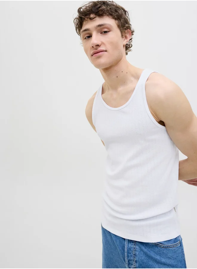 JACK & JONES Regular Fit Knitted Tank Top