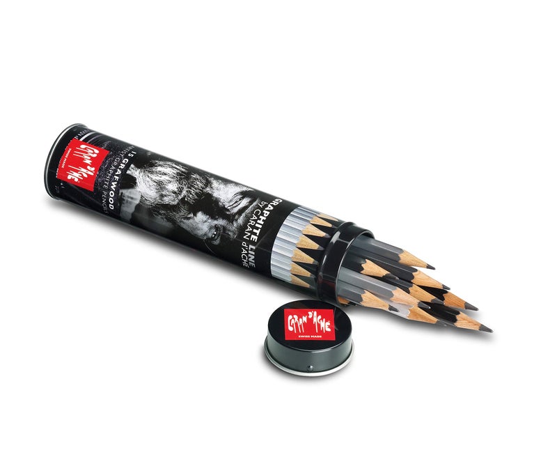 Caran d'Ache Grafwood 15 Piece Round Tube Set - Image 2
