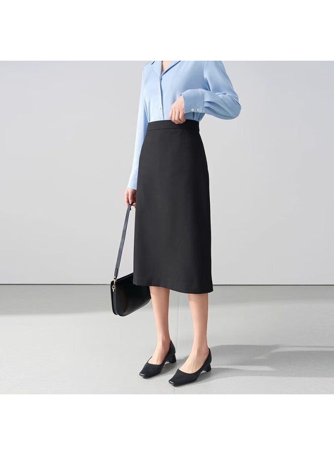 Lady Bird Miss Bird Interview Half Skirt Women Autumn Professional Business Attire Skirt Formal Package Hip Long Skirt A-line Gray Skirt XL - Image 1