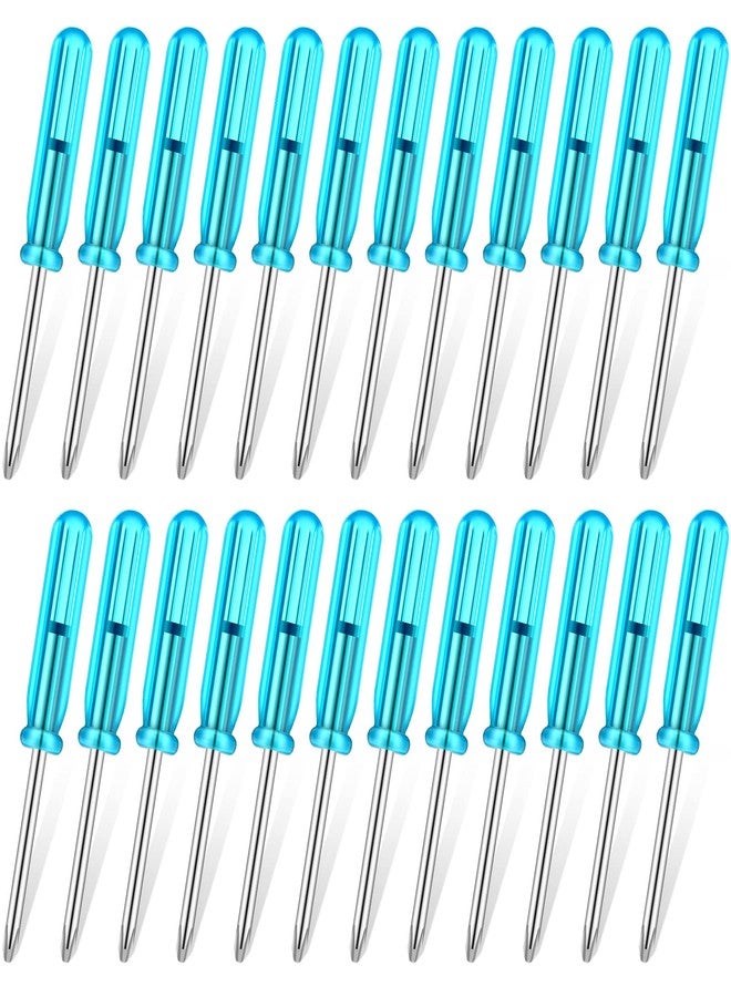 Shimeyao 100 Pcs Pocket Screwdriver Mini Tops Tiny 2.0 mm Pocket Cross Eyeglass Screwdriver with Blue Handle for Watches Cellphone HDD Camera Laptop Repair Tool (Cross) - Image 1