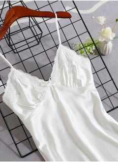 Silk Fabric Satin Pajama Set White - pzsku/ZFD67B3BA29906135898FZ/45/_/1728975144/050c512e-052a-4396-b736-fdbd52f82795