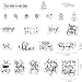 Heureppy Christmas Clear Stamps for Card Making Merry Christmas Blessing Words Rubber Stamps Xmas Transparent Silicone Seals for Winter New Year DIY Scrapbooking Embossing Paper Card Album Craft Supplies - Image 3