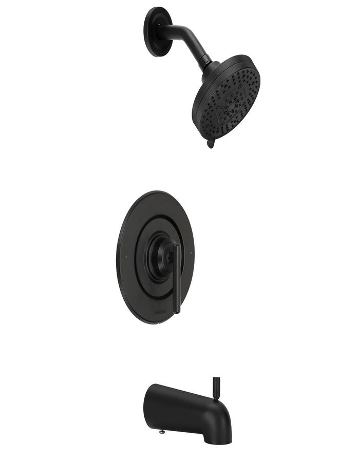 Lanmun Matte Black Shower Trim Kit Compatible with moen T2903EPBL Black Shower Trim Kit, Easy to Install, Featuring Single Function Shower Head and Shower Handle, Requires 2510 valve - Image 1