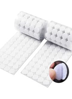 GUDOO Self Adhesive Dots, Strong Adhesive 300pcs(150 Pairs) 20mm Diameter Sticky Back Coins Nylon Coins, Hook and Loop Dots with Waterproof Sticky Glue Coins Tapes, Very Suitable for Classroom, Office, Home  - Image 1