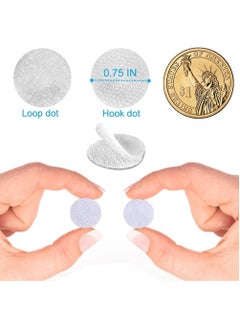 GUDOO Self Adhesive Dots, Strong Adhesive 300pcs(150 Pairs) 20mm Diameter Sticky Back Coins Nylon Coins, Hook and Loop Dots with Waterproof Sticky Glue Coins Tapes, Very Suitable for Classroom, Office, Home  - Image 2