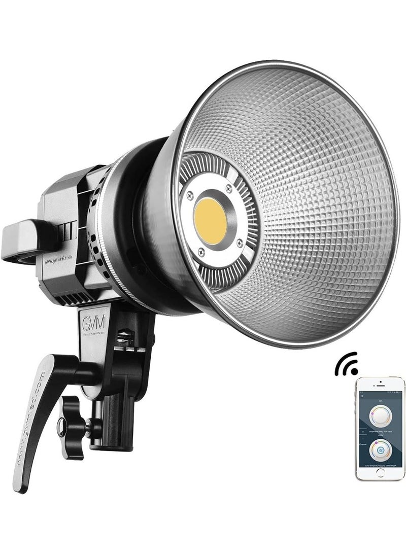 GVM P80S / P80S II LED Video Light – Bi-Color & RGB Lighting, 3200K–5600K Adjustable, CRI 97+, Portable Studio Light for Photography & Video - Image 1