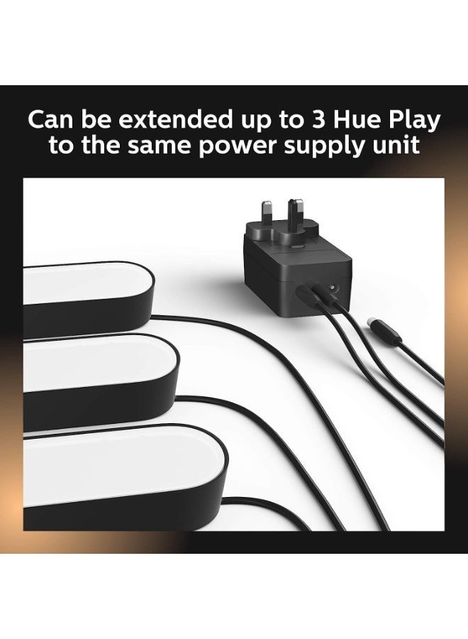 فيليبس شريط إضاءة Philips Hue Play (إضاءة بيضاء وملونة) - طراز 915005734101 - للاتحاد الأوروبي والمملكة المتحدة - لون أسود - Image 3