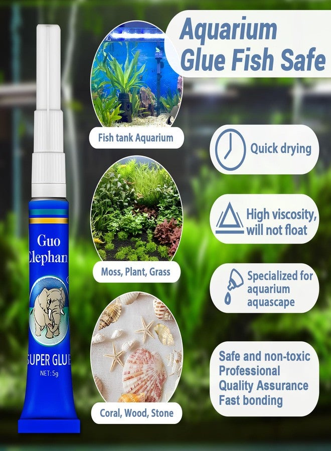 1DFAUL Aquarium Glue Fish Safety, 2Pcs Coral Reef Glue for Plants Moss, Coral, Stone, Wood Aquascaping, Quick Drying (2) - Image 5
