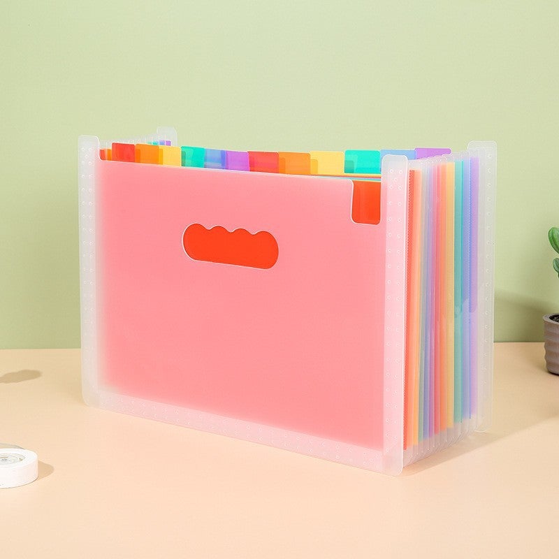 Multi-Grid A4 Data Storage Bag – 13/25 Cell Plastic Organizer Folder - Image 1