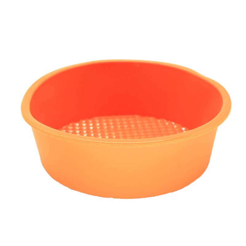X-Haibei 4.5 Inch Silicone Round Mold, Flexible Mini Cake Pan for Baking Bread, Eggs & Sandwiches, Air Fryer & Oven Safe, Non-Stick Microwave Bread Maker for Keto & Low Carb Recipes - Image 1