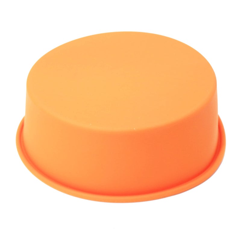 X-Haibei 4.5 Inch Silicone Round Mold, Flexible Mini Cake Pan for Baking Bread, Eggs & Sandwiches, Air Fryer & Oven Safe, Non-Stick Microwave Bread Maker for Keto & Low Carb Recipes - Image 4