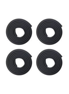 Child Proofing Pretaped Edge Guard Strip (26Ft Pack Of 4) For Sharp Edges Of Furniture & Corners (Black Color)