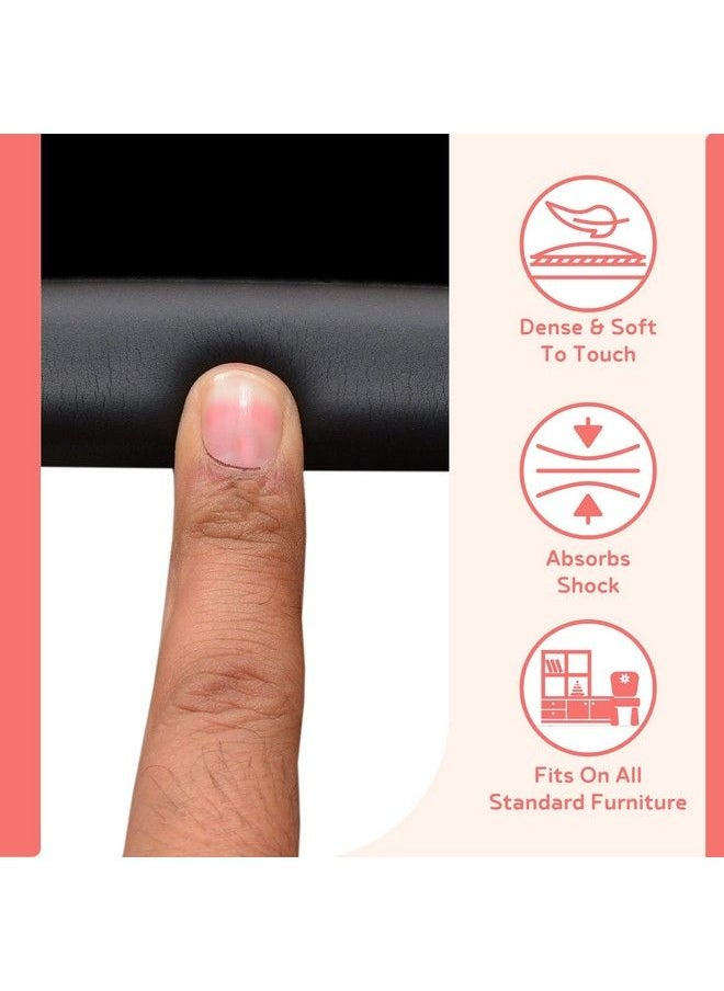 BABYSAFEHOUSE - Child Proofing Pretaped Edge Guard Strip (26Ft Pack Of 4) For Sharp Edges Of Furniture & Corners (Black Color) - Image 1