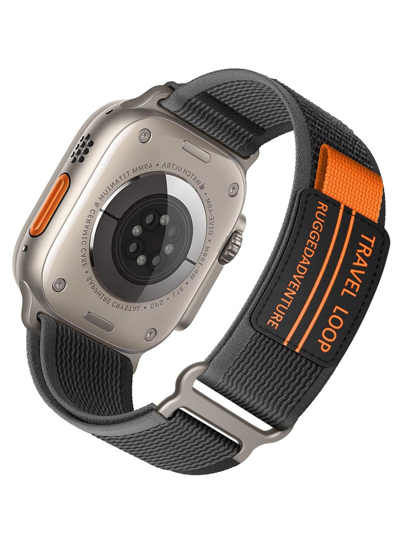 For Apple Watch Nylon Loopback Braided Strap 42/44/45/49mm - Image 1