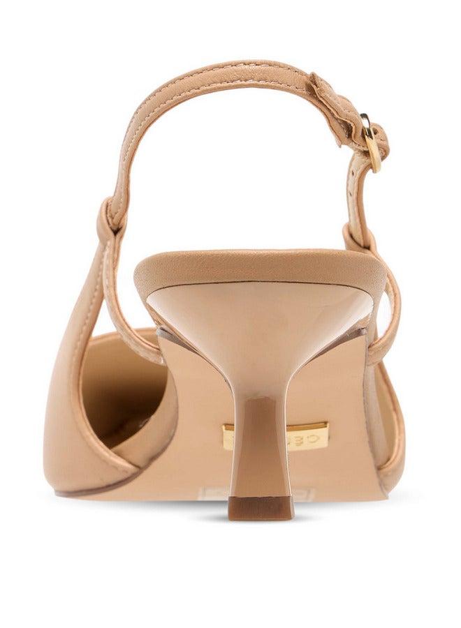 Celeste Women's Square Toe Shoes with Buckle Closure and Kitten Heels - Image 5