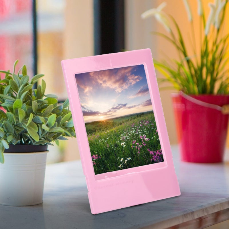 Mini Desk Photo Frame: PC Material Solid Durable - Unique Lightweight Back Support Instant Camera Frame for Home Office Desk Decor - Image 3
