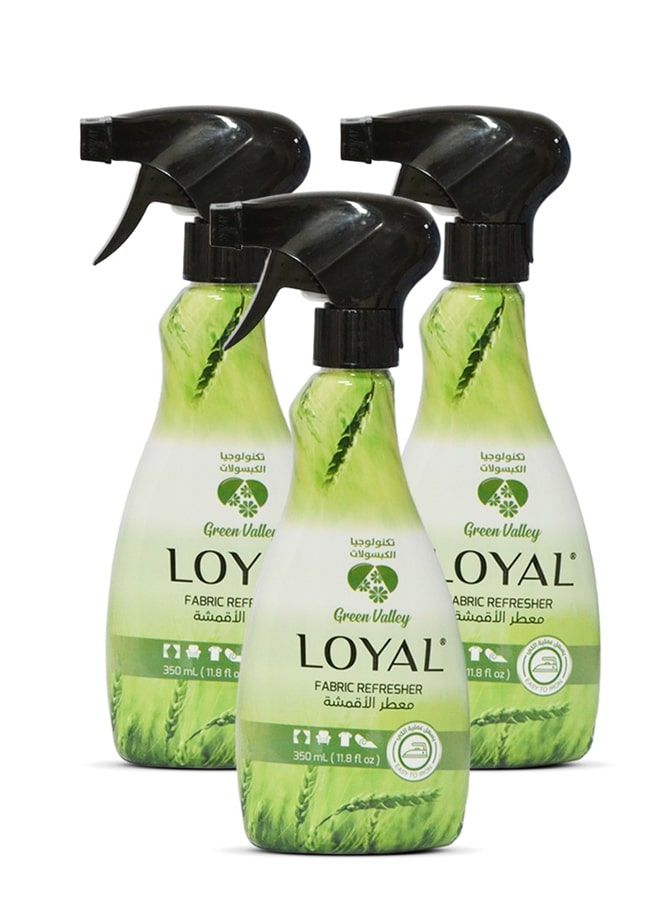 loyal Fabric Refresher Green Valley 3x350ML - Image 1