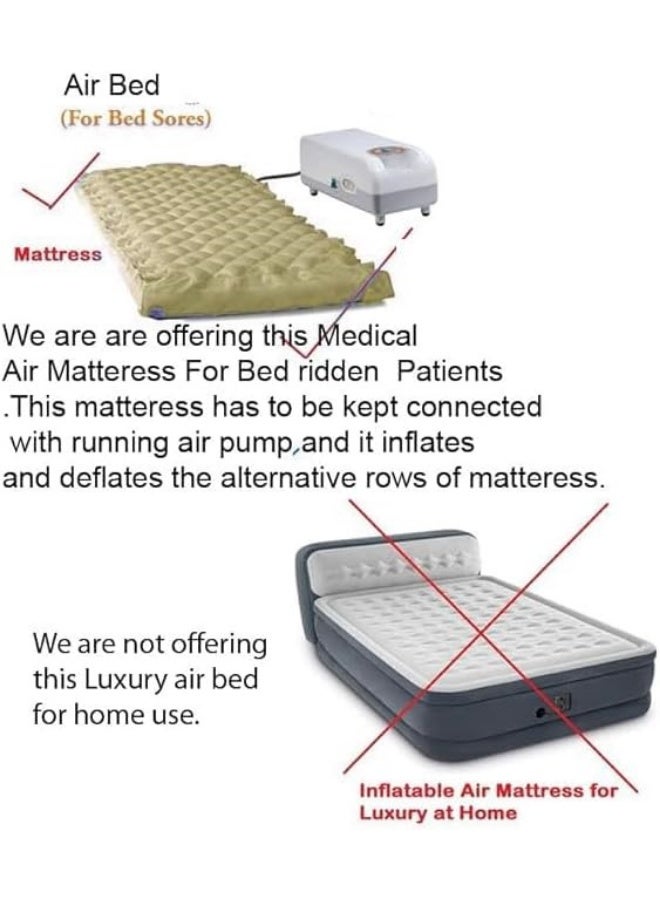 Large Pressure Redistribution Air Mattress, Regular, with Variable Pressure Pump, Mattress, Tubes and Puncture Repair Kit - Image 4