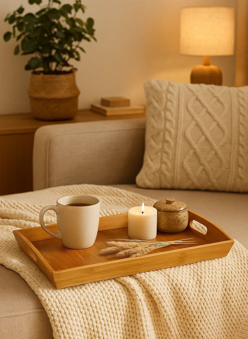 LOFT BAMBOO,TRAY,L44.5XP29XH5.5CMS,NATURAL-111539A - Image 1