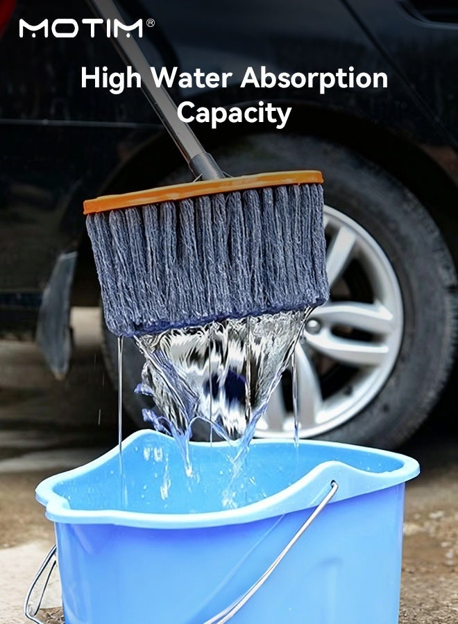 Motim 8 PCS Car Wash Kit, Car Wash Tool Cleaning Kit with Storage Bag,  Collapsible Bucket, Sponge, Towels, Long Handle Brush, Tire Brush, Window Scraper, Duster Brushes, Vehicle Washing Set - Image 2