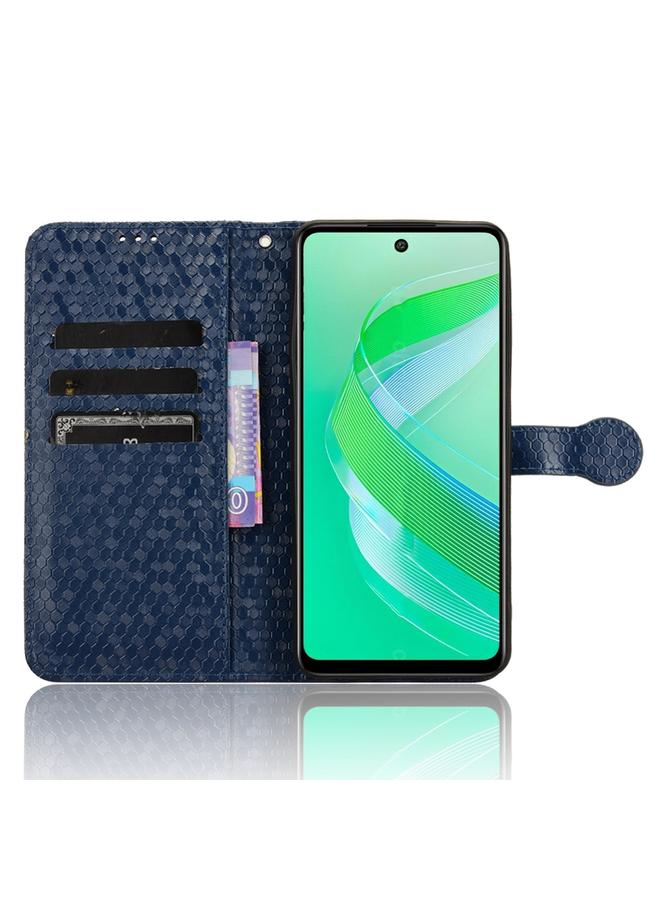 S-TOP Case For Infinix Smart 8 Honeycomb Dot Texture Leather Phone Case - Image 4