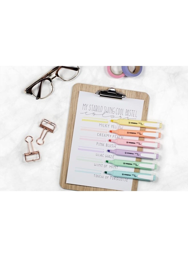 STABILO Highlighter swing cool Pastel - Wallet of 4 - Assorted colors  - Image 2