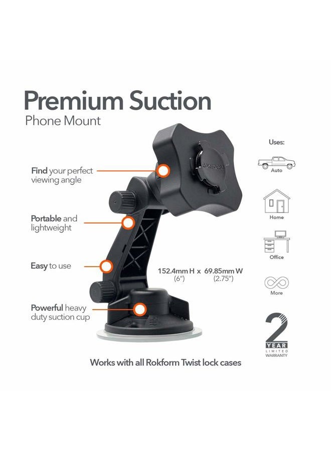 Rokform Adjustable Windshield Suction Cup Phone Mount Holder For Iphone And Galaxy - Image 2