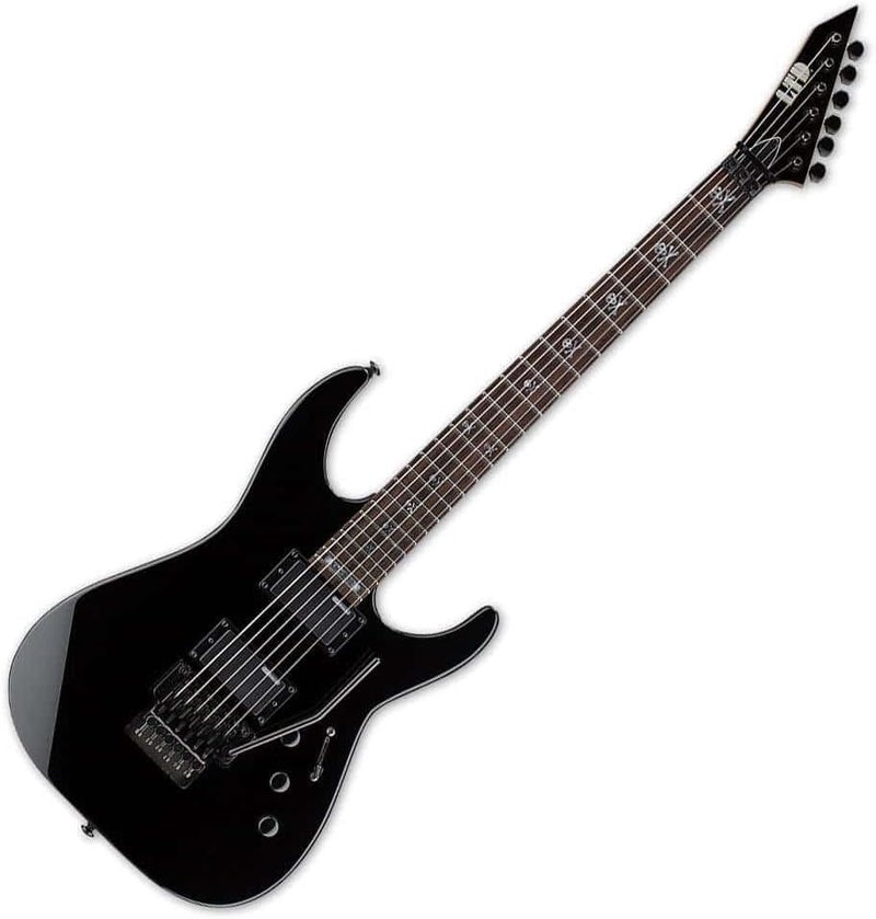 ESP جيتار كهربائي أسود ESP LTD KH202 سلسلة التوقيع كيرك هاميت - Image 1