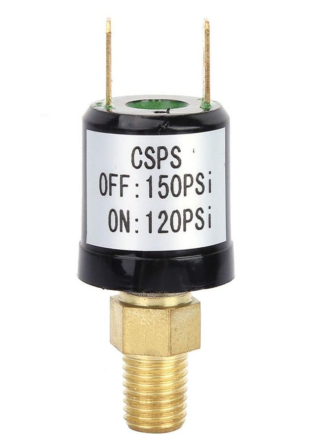 Walfront 110-220V AC 6-36V DC Air Compressor Pressure Control Switch Valve 120-150 PSI Heavy Duty Pressure Switch, Pressure Switch for Automobile Suspension System, Tractors - Image 1