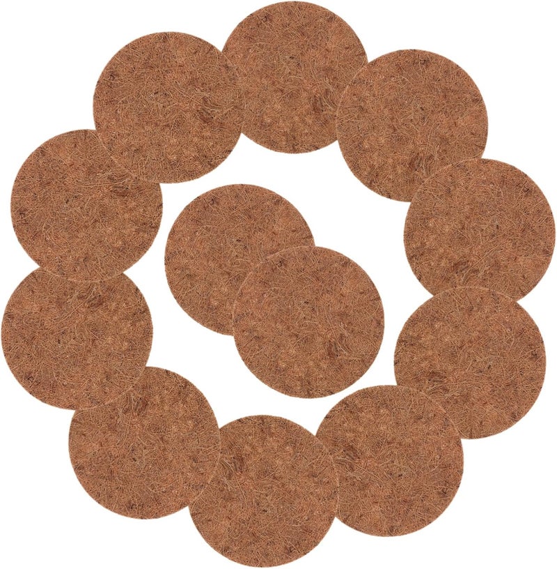 12Pcs Coconut Fiber Bird Nesting Pads Pigeon Nest Mat for Breeding Natural and Coconut Fiber Bedding for Birds for Pet Nest Decoration - Image 1