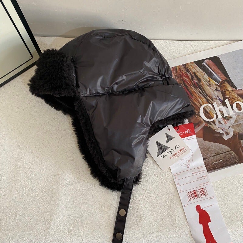 Plush Trapper Hat Unisex Winter Ski Thickened Ear Protection Hat Faux Fur - Image 4