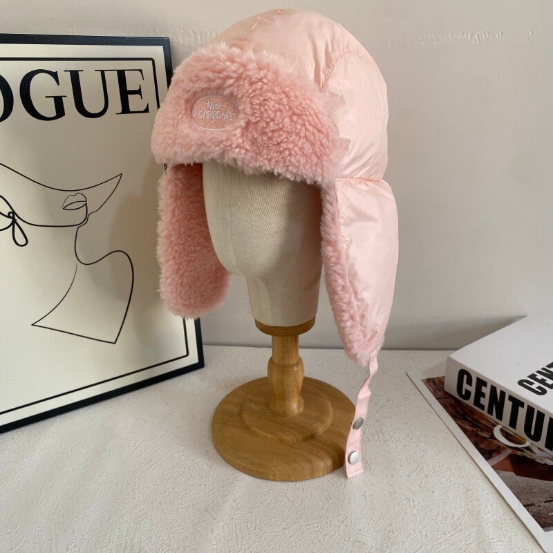 Plush Trapper Hat Unisex Winter Ski Thickened Ear Protection Hat Faux Fur - Image 1