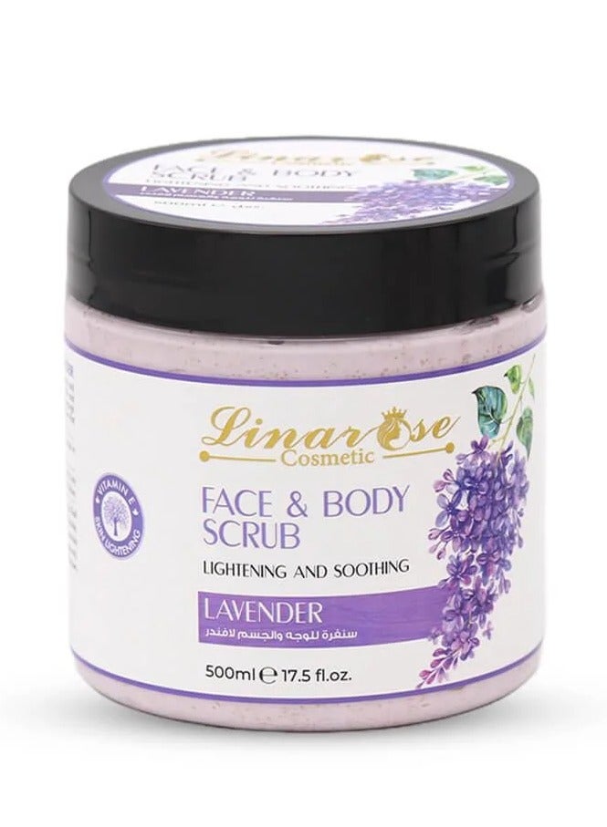 لينا روز صنفرة للوجه والجسم باللافندر - 500 مل