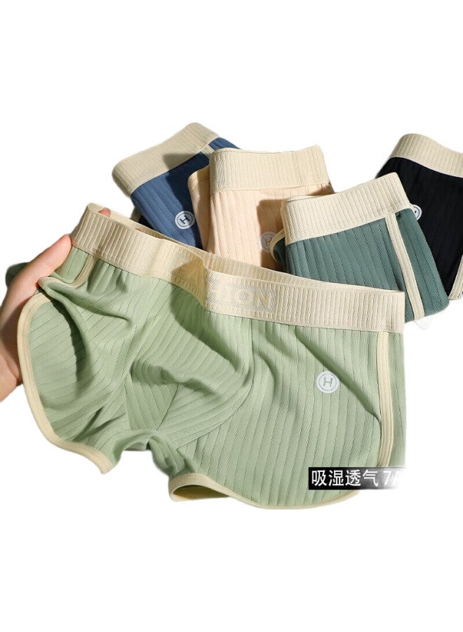 Insects Men'S Cotton Antibacterial Breathable Boxer Briefs For Spring And Autumn Fashion Sports Youth Men'S Four-Corner Shorts - Image 2