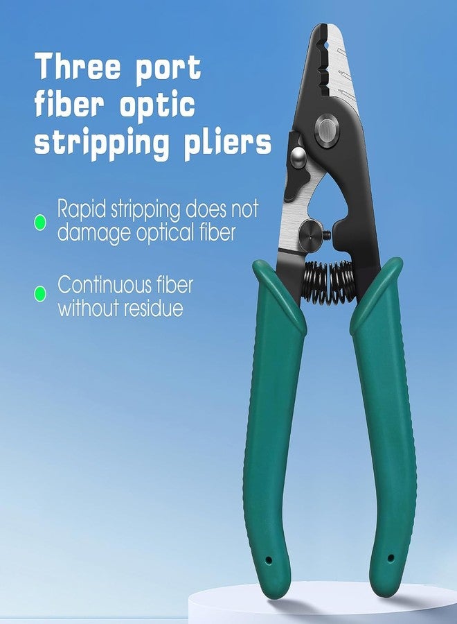 Corslet High Precision Optical Fiber Stripper 125渭m-3mm Outer Coating Stripping Three-Port Optical Fiber Stripping Pliers (2) - Image 2