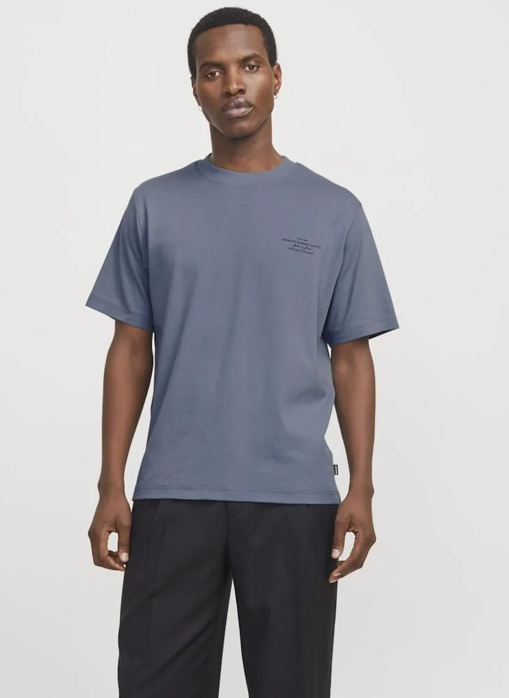 JACK & JONES Jprblachad Logo Crew Neck T-Shirt