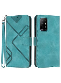 Case Cover For OPPO Reno6 Z 5G/Reno5 F/Reno5 Lite Line Pattern Skin Feel Leather Phone Case Light Blue - pzsku/ZFD68CD818EFF38DD665EZ/45/_/1711244442/79b4d37d-3448-40a0-97f6-53c9ae6e116c